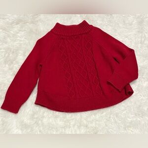 Carter's Vibrant Red Cozy Cowl Neck Sweater